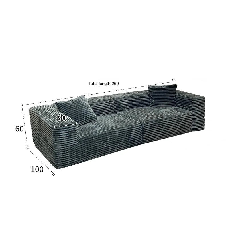 Modern Home Furniture Big Household Compression Sofa Bed L-Shape Corner Combination Three-Seater Vacuum Compression Couch Set