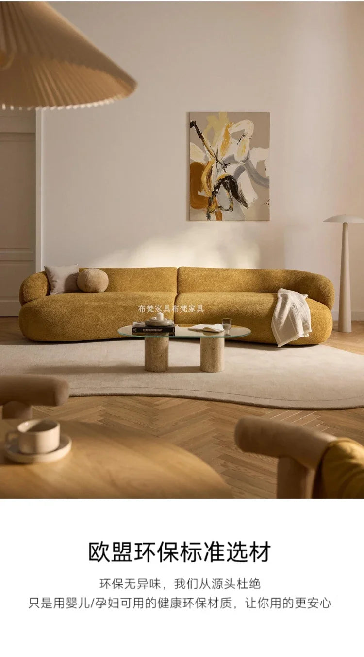 Designer Lounge Living Room Sofas Children Luxury Modern Nordic Sofas Canape Outdoor Curved Wood Divano Lounge Suite Furniture