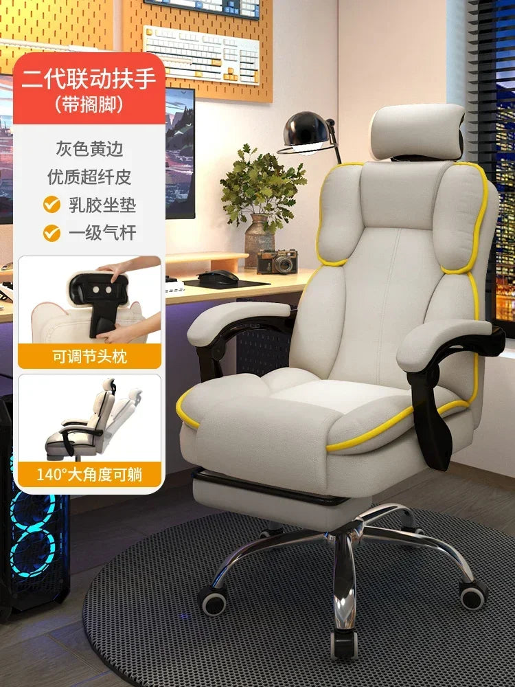 Gaming Chair Reclining Swivel Computer Desk Chair with High Back Support Streamer Live Broadcasting Office Chair for Home
