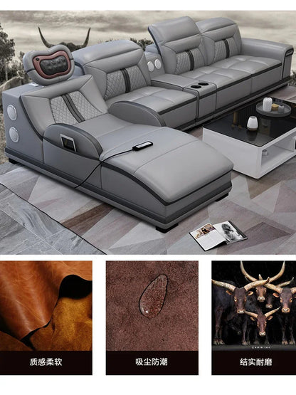 Luxury Wood Nordic Living Room Sofas Cozy Relaxing Recliner Armchair Sofas Floor Daybed Massage Woonkamer Banken Home Furniture