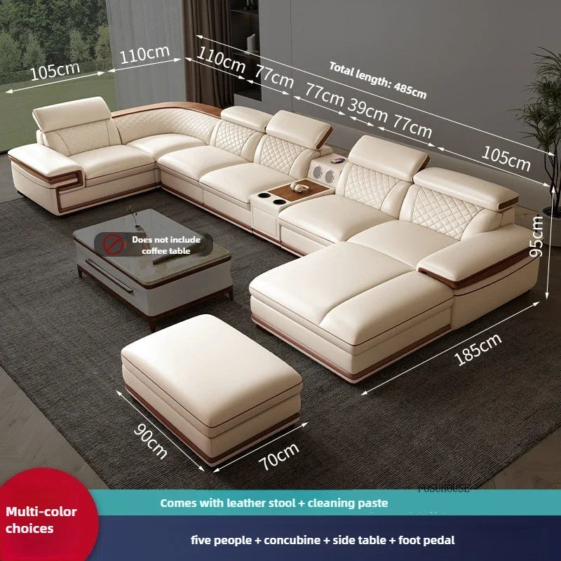 Light Luxury Living Room Sofas Villa Comfortable Italian Style Design Modularity Sofas Recliner Sofas for Living Room Furniture