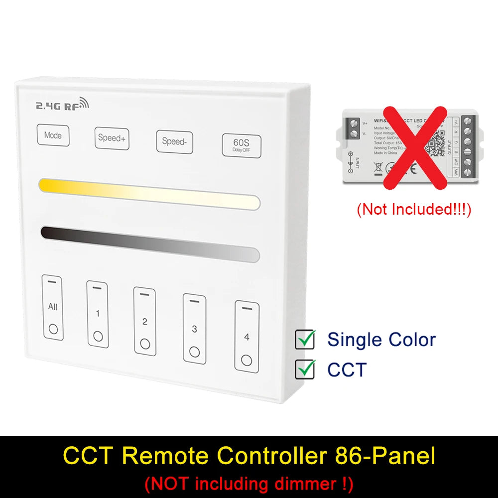 Smart LED Dimmer Tuya Wifi Zigbee DIM CCT RGB RGBW RGBCCT PWM LED Controller Support Alexa Google Home Voice Control