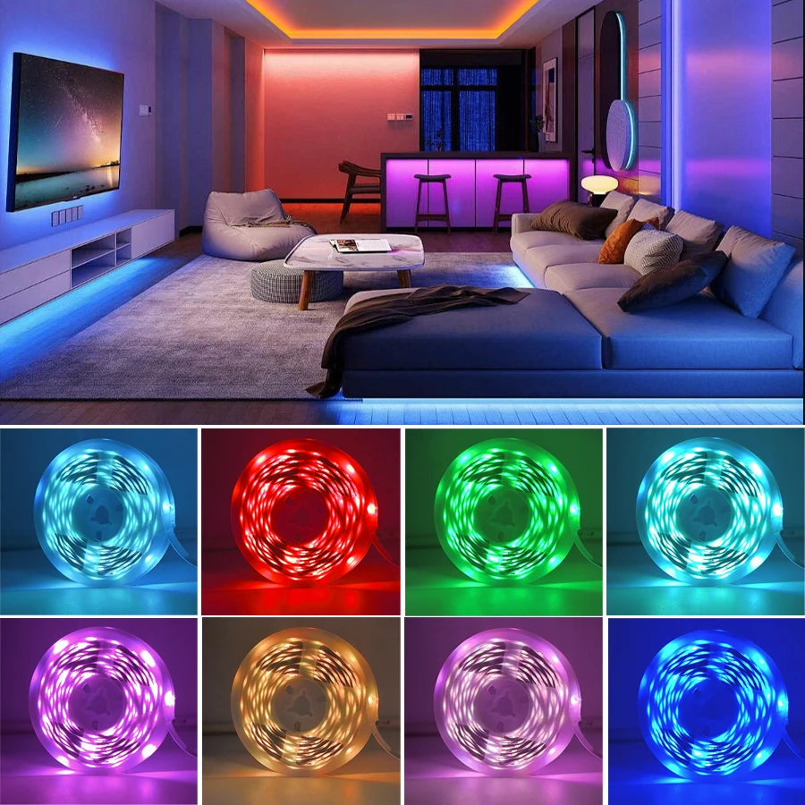 RGB LED Strip Lights USB Music Sync APP Control