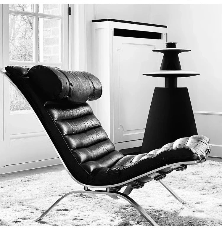 Retro Iron Sofa Chair, Antique Style Stainless Steel Leisure Chair, Family Living Room Balcony, Casual Italian Minimalism