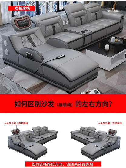 Luxury Wood Nordic Living Room Sofas Cozy Relaxing Recliner Armchair Sofas Floor Daybed Massage Woonkamer Banken Home Furniture