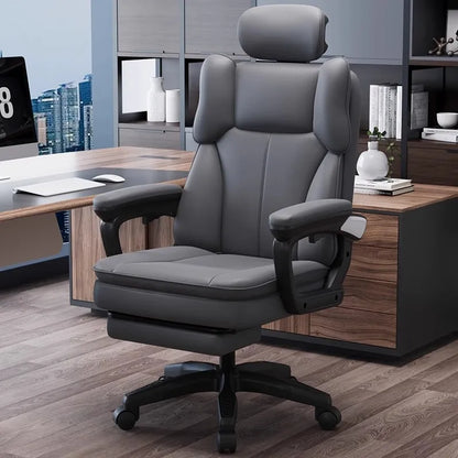 Italian-Style Adjustable Office Chair Light Luxury Rotating Design with Comfort for Long-Sitting for Home Computer Gaming Use