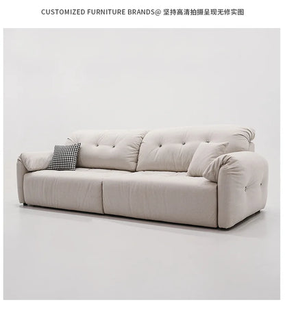 Cloud Electric Sofa Living Room Modern Simple Telescopic Fabric Lazy Multi-functional Sofa Bed Dual-purpose