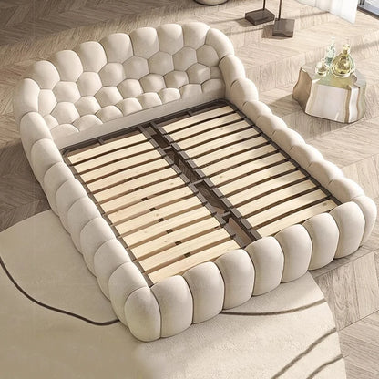 Luxury Double Bed Modern Floor Design Wooden Space Saving Japanese Soft Cheap Bed Comfortable Cama Solteiro Unique Furniture