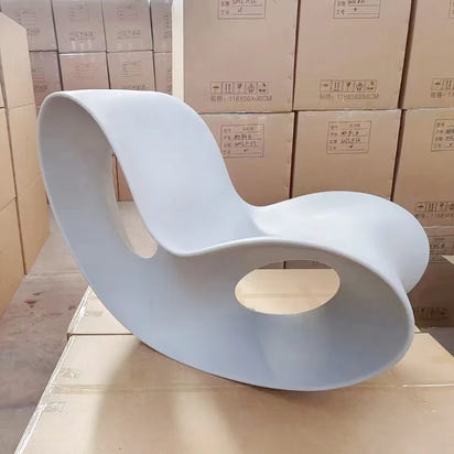 Creative butterfly shaped living room rocking chair, home leisure single lazy chair, modern simple plastic lounge chair GN772LA