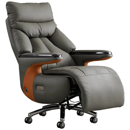 Intelligent electric leather office chair study computer chair president chair high frequency pulse