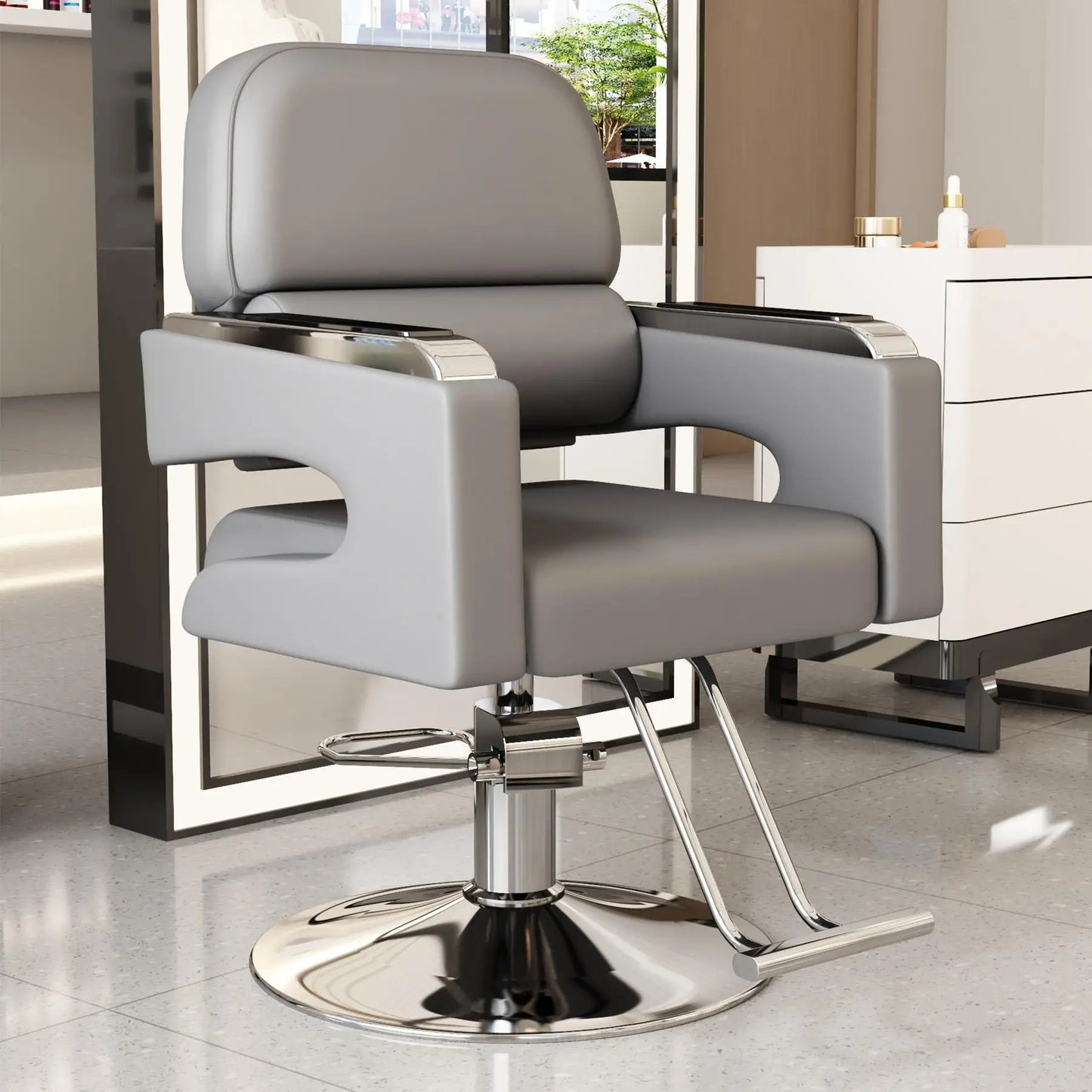 Creative Luxury Barber Chairs Modern Simple Style Minimalist Salon Chairs Space Saving Italian Friseurstuhl Salon Furniture