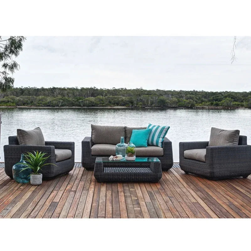 #Aluminum Chair Outdoor Garden Rattan Furniture Set Rope Furniture Set Sofa Set Furniture