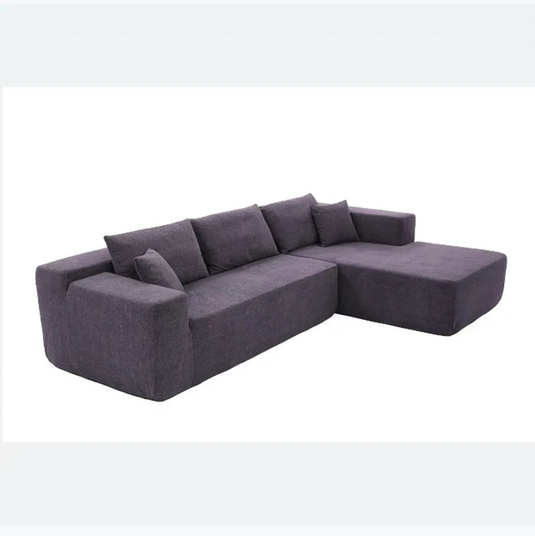 Modern L Shape Vacuum Pack Cost-Effective Recliner Set Sofa Living Room Home Furniture Office Sponge Sofa Compression