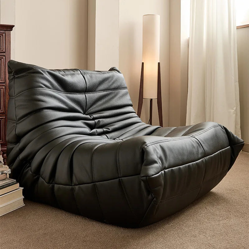 BLazy fabric bedroom living room cream wind can lie down and sleep leisure balcony single chair