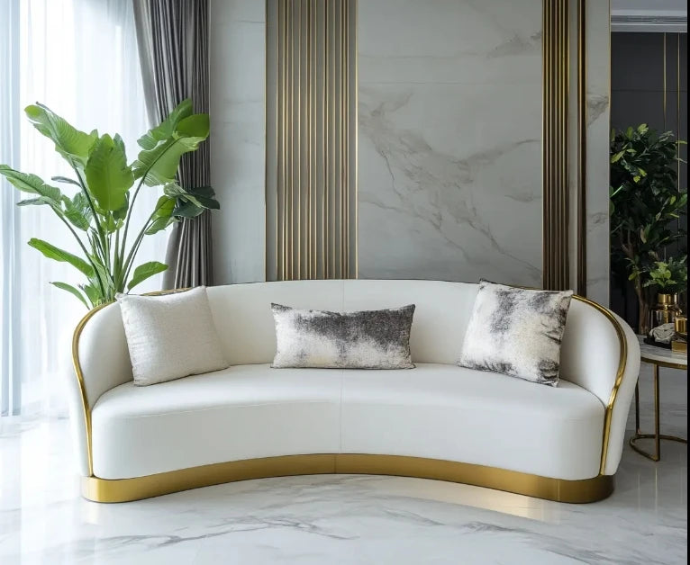 Modern Design Living Room Furniture Combination Leather Luxury Sofa Set