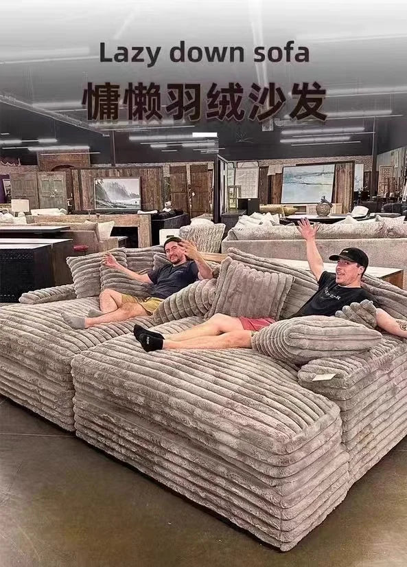 Light luxury lazy thick corduroy removable and washable living room bedroom sofa