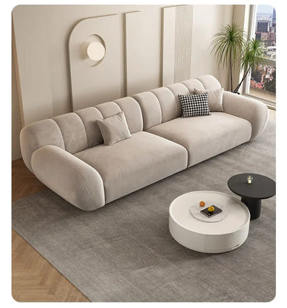 Fabric Living Room Sofas Modern Minimalist Sectional Modular Sofa Elegant Comfortable Canape  De Luxe Nordic Furniture