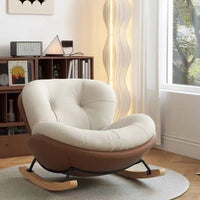 Rocking Chair Plus Size Adult Rocking Chair Rest Nap Lazy Sofa Simple Eggshell Rocking Living Room Leisure Recliner Sofa