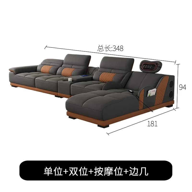 Cozy Nordic Modern Living Room Sofas Relaxing European Recliner Lazy Sofas Floor Massage Woonkamer Banken Home Furniture