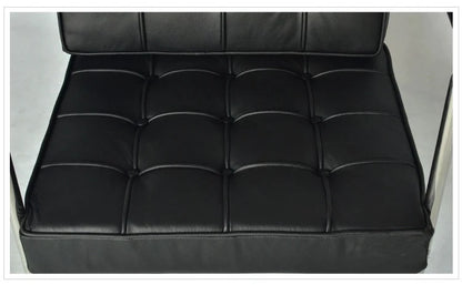 HE 113 Lounge Hans Singe Sofa Chair Leisure Chair Stainless Steel Leather PU for Living Room