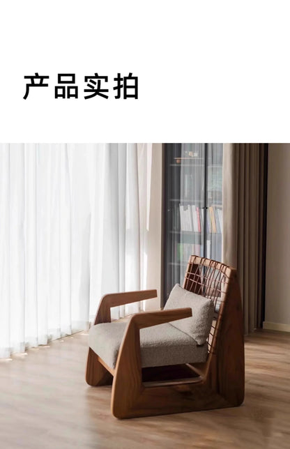 Salon Balcony Living Room Chairs Relax Modern Individual Wooden Living Room Chairs Comfortable Lazy Sillon Postmodern Furniture