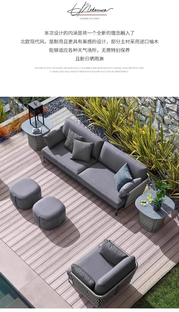 Advanced Luxury Outdoor Sofas Simplicity Creative New Style Garden Sofas Villa Party Accent Furniture Arredo Giardino Lshysf