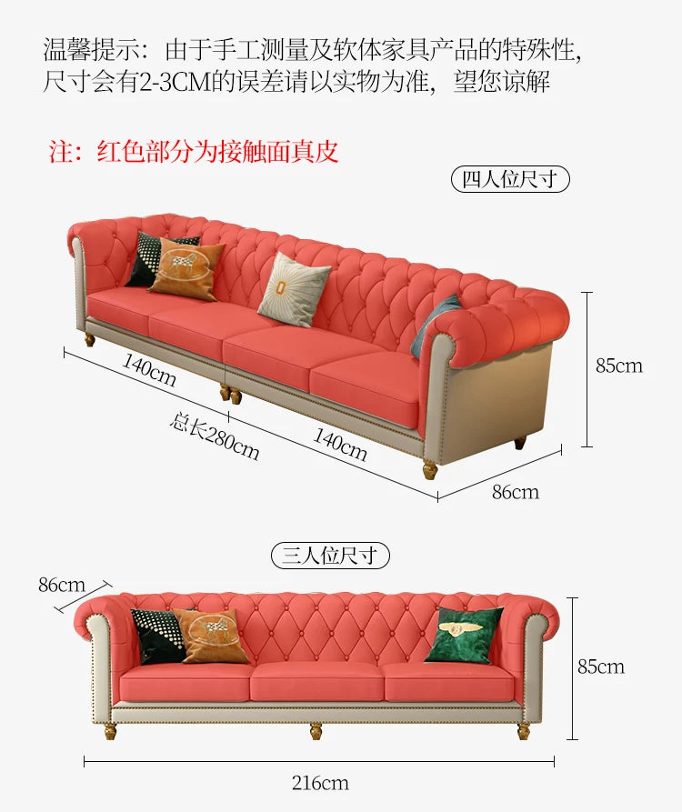 Nordic Modern Leather Sofas Luxury Sectional Single Loveseat Lounge Couch 3 Piece Designer Divano Soggiorno Furniture Home