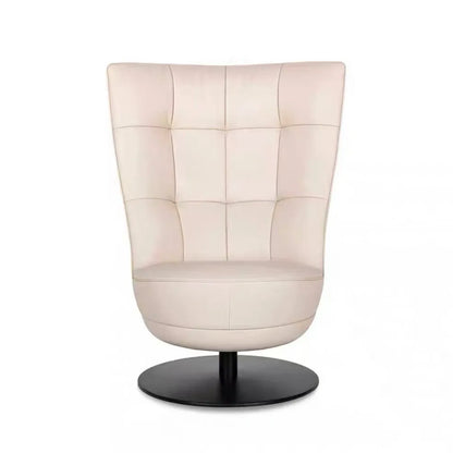 Italian modern designer leisure single chair backrest hotel reception leisure storage armrest rotating sofa chair
