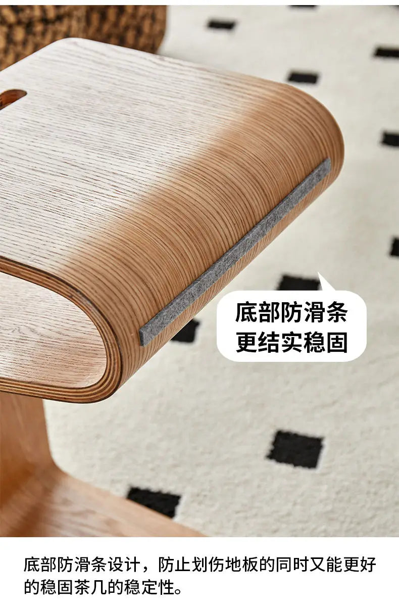New N-Shaped Coffee Table: Nordic Creative Solid Wood Living Room Sofa Side Table, Bedroom Corner Table & Balcony Coffee Table