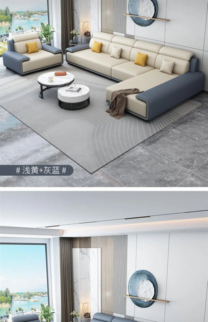 Living Rooms Italian Room Home Furniture Modern Couch Luxury Sectional Sofy Do Salon Modular Sofa Cama Livingroom Sets 0711LSY