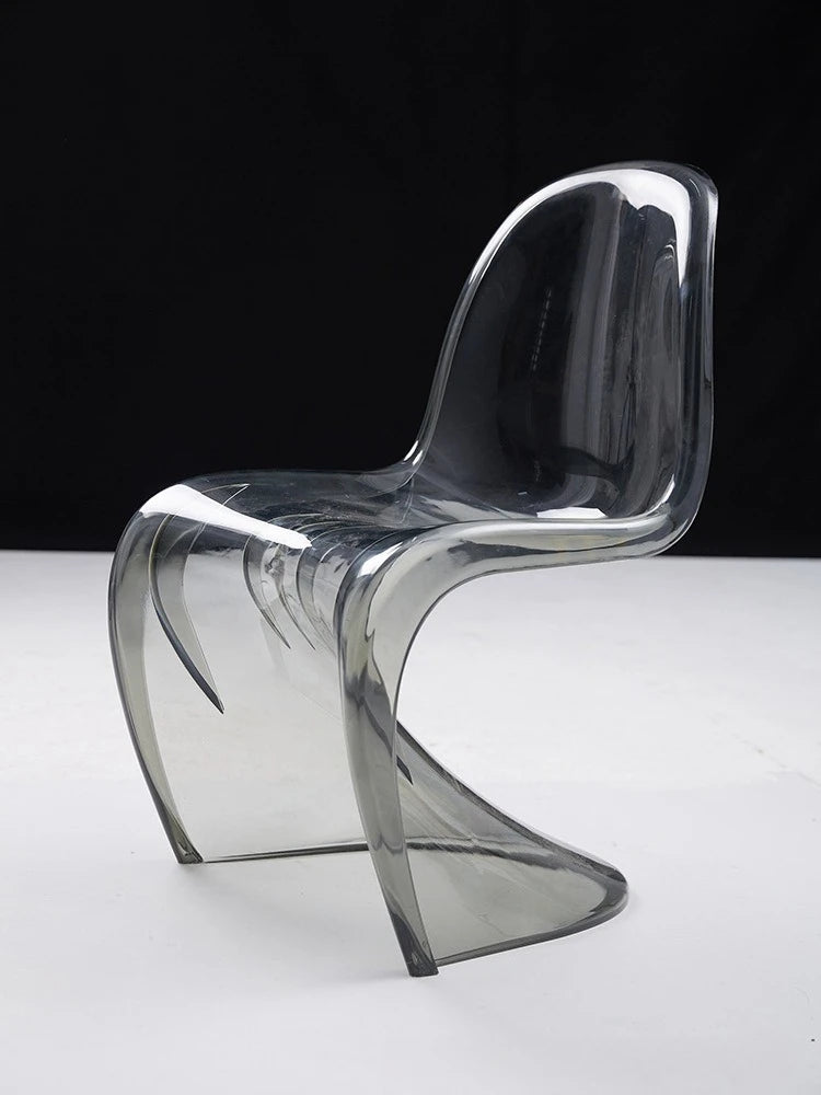 Nordic Modern Simple Creative Acrylic Plastic Dining Chair Red S Beauty Chair Crystal Transparent Pandong Chair Wow