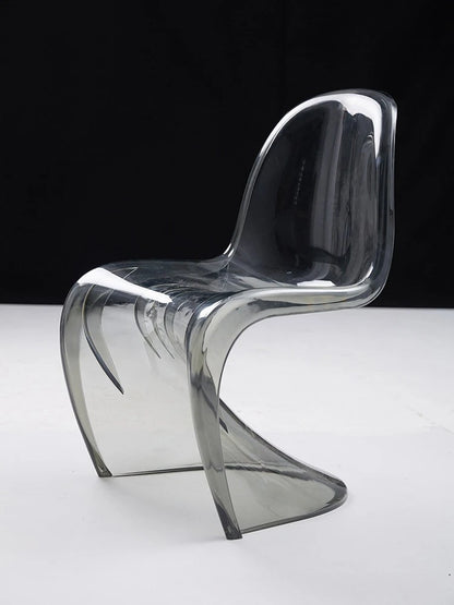 Nordic Modern Simple Creative Acrylic Plastic Dining Chair Red S Beauty Chair Crystal Transparent Pandong Chair Wow