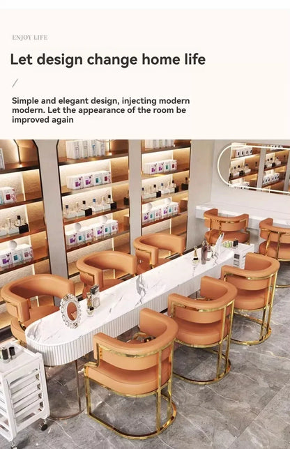 Luxurious modern simple leisure chairs dining chairs home negotiation chairs fashion makeup chairs tea table chairs