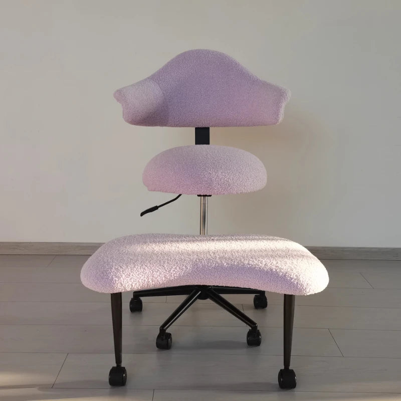 Cross Legged Chair - Meditation Chair With Wheels  ADHD Chair Height Adjustable Seat  Adjustable Footstool