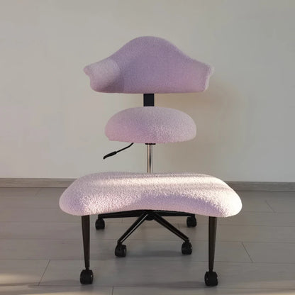 Cross Legged Chair - Meditation Chair With Wheels  ADHD Chair Height Adjustable Seat  Adjustable Footstool