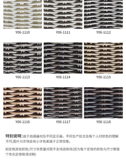 HXL outdoor sofa balcony rattan chair garden waterproof aluminum alloy outdoor terrace casual rattan sofa chair