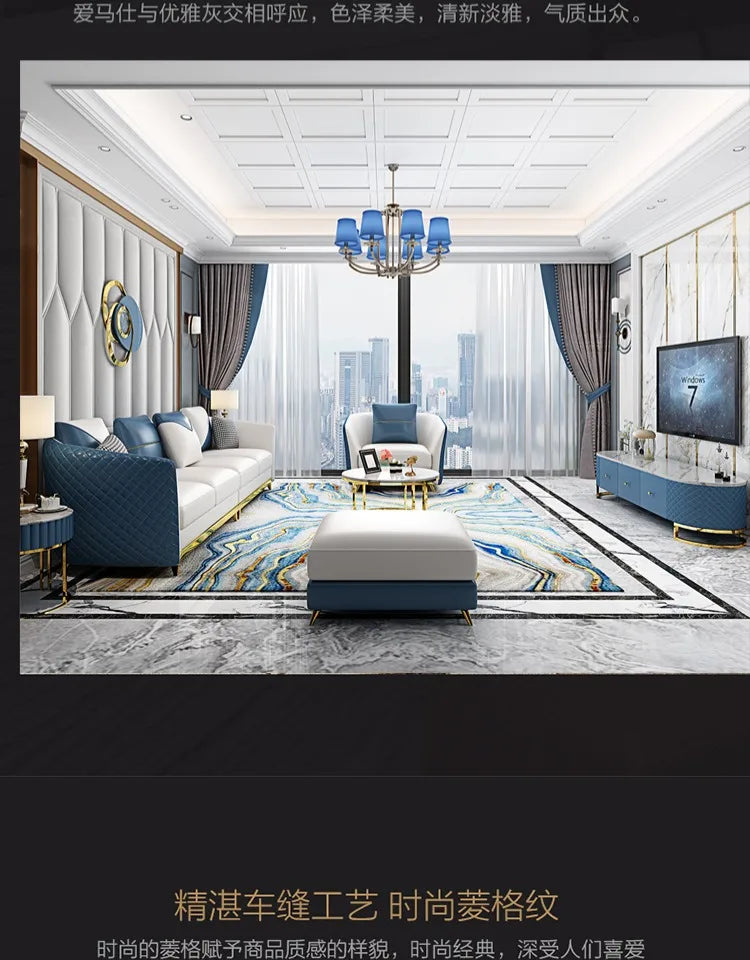 Designer Genuine Leather Sofas Fancy Modern Luxury Individual Loveseat Sofa Sectional Italian Sofy Do Salonu Home Furniture