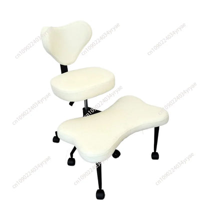 Cross Leg Chair - Meditation Chair with Wheels, ADHD Chair, Height Adjustable Seat, Adjustable Footstool