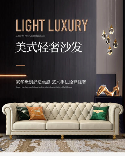 Nordic Modern Leather Sofas Luxury Sectional Single Loveseat Lounge Couch 3 Piece Designer Divano Soggiorno Furniture Home
