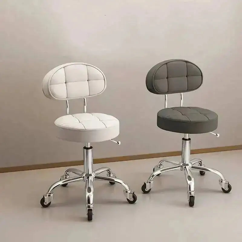 Big work stool hair cutting chair rotating lifting round stool pulley hair salon special beauty stool