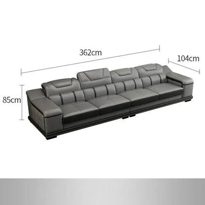 Genuine Leather Sofa Cama Leather Couch Big Sofas Sleeper Sofa Set Living Room Furniture Sofas Modern Sectional Sofa