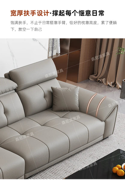 Modern Minimalist Sofa Leather Recliner Corner Living Room Sofa Relaxing Comfortable Muebles Para Habitacion Home Accessories