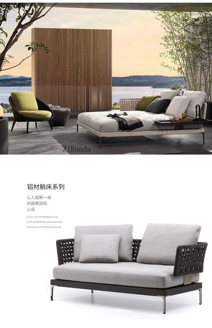 Y  Outdoor Sofa Courtyard Waterproof Vine Weaving Villa Garden Outdoor Leisure Terrace Sofa Vine Weaving Furniture