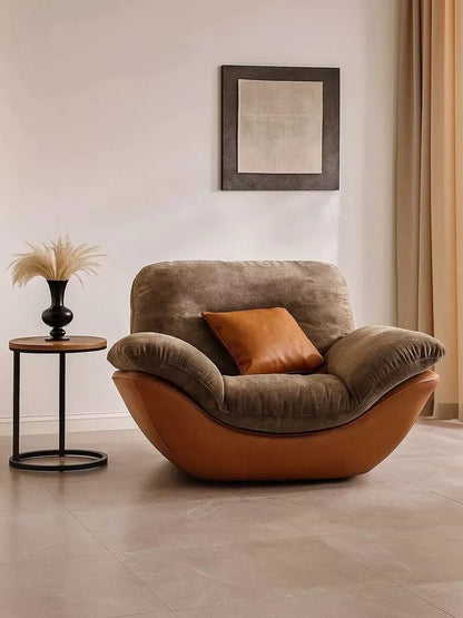 Italian minimalist living room couple double sofa recliner advanced reclining sleeping lazy sofa down