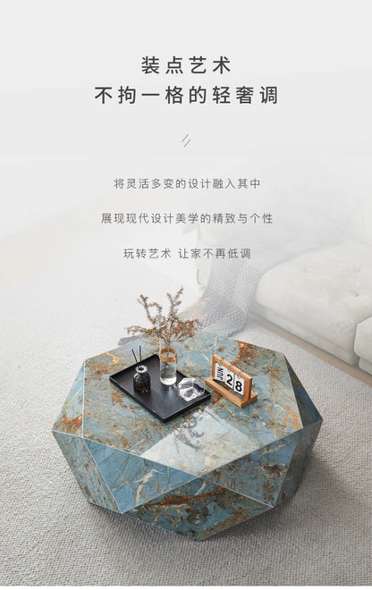 Modern Nordic Marble Table Bedroom Luxury Aesthetic White Coffee Table Simple Vintage Articulos Para El Hogar Room Furniture