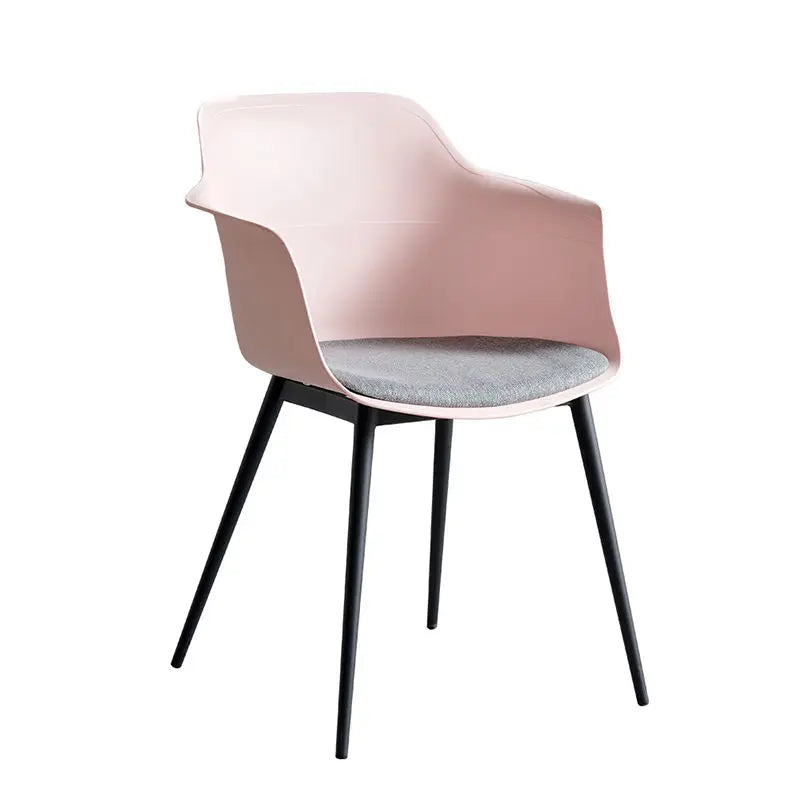 Modern Simple Living Room Chair Plastic Cushion Chair Home Restaurant Armchair Nordic Leisure Chairs Backrest Desk Chairs