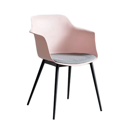 Modern Simple Living Room Chair Plastic Cushion Chair Home Restaurant Armchair Nordic Leisure Chairs Backrest Desk Chairs