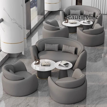 Hotel office negotiation sofa table and chair leisure reception sofa chair