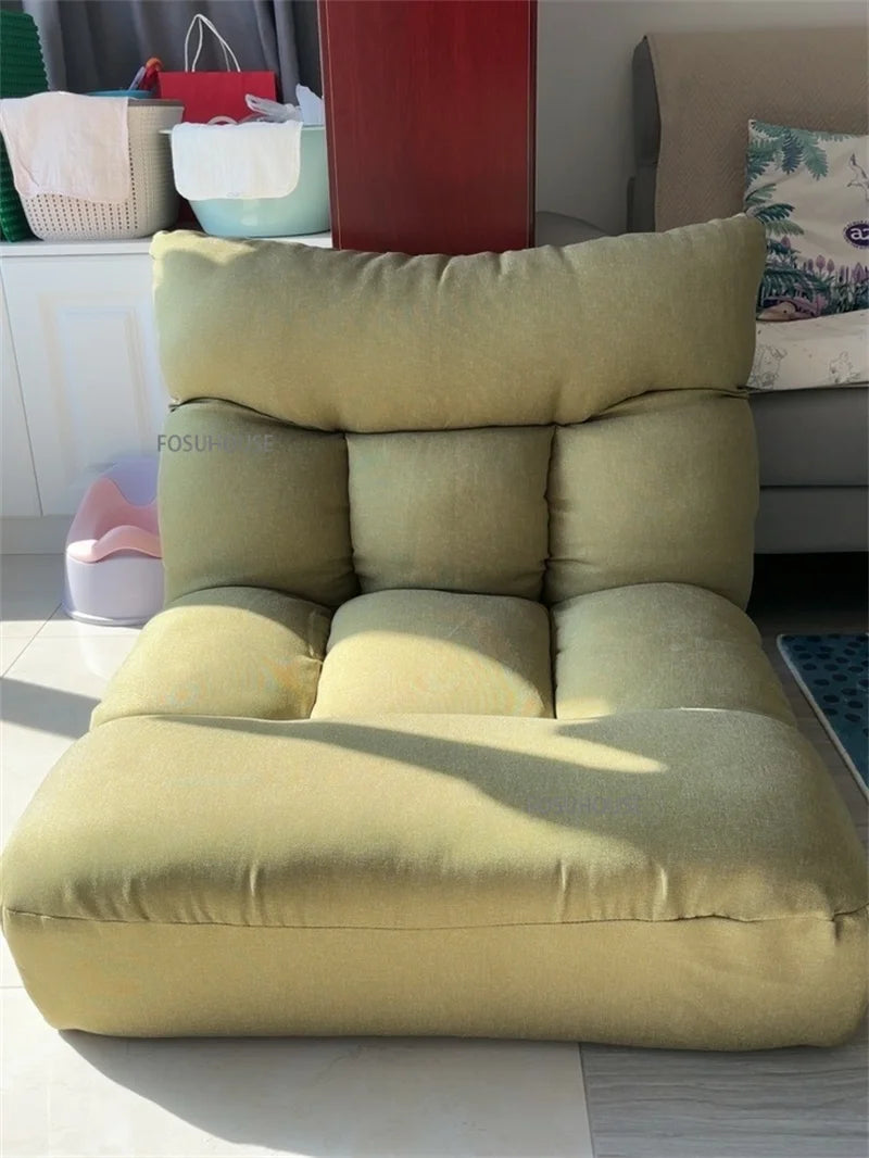 Creative Lying and Sleeping Living Room Sofa Japanese Tatami Bedroom Lazy Sofa Folding Backrest Lounge Chair Home Floor Chair