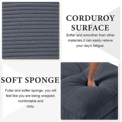 121" Modular Sectional Sofa Couch L Shaped Upholstered Sofa With Chaise Cushion Oversized 6 Seater Couches Sofas For Living Room